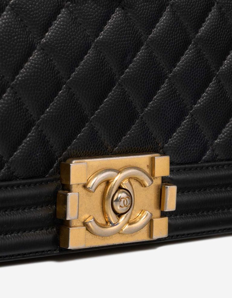 Chanel Boy Old Medium Calf Black Closing System | Sell your designer bag