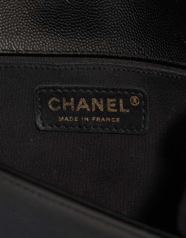 Chanel Boy Old Medium Calf Black Logo | Sell your designer bag