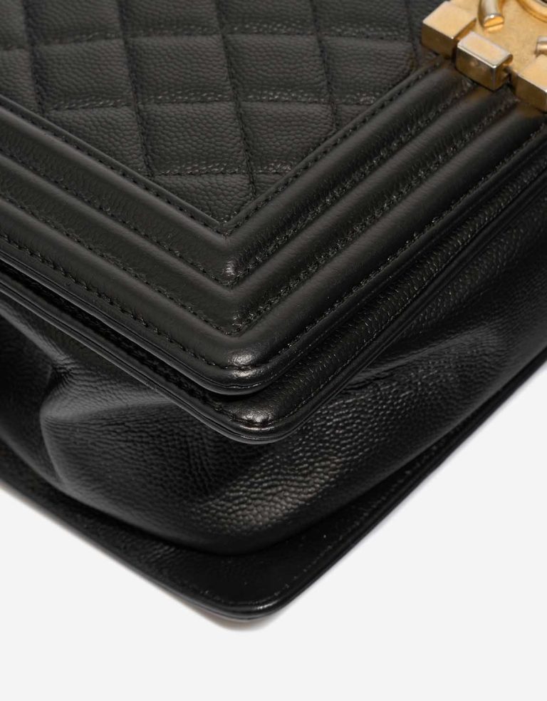 Chanel Boy Old Medium Calf Black Signs of wear | Sell your designer bag