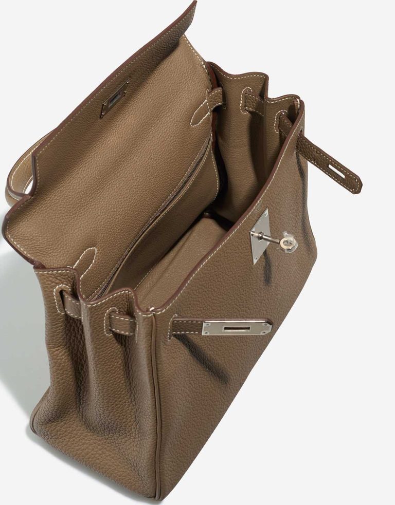 Hermès Kelly 28 Togo Étoupe Inside | Sell your designer bag