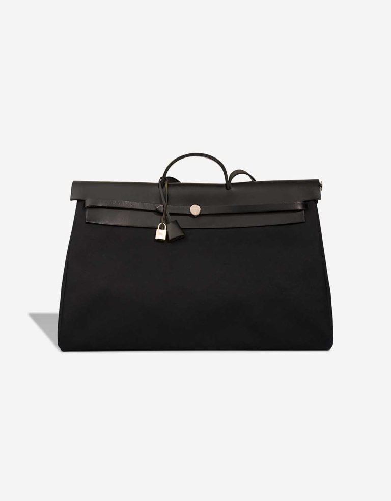 Hermès Herbag 50 Toile / Vache Hunter Black Front | Sell your designer bag