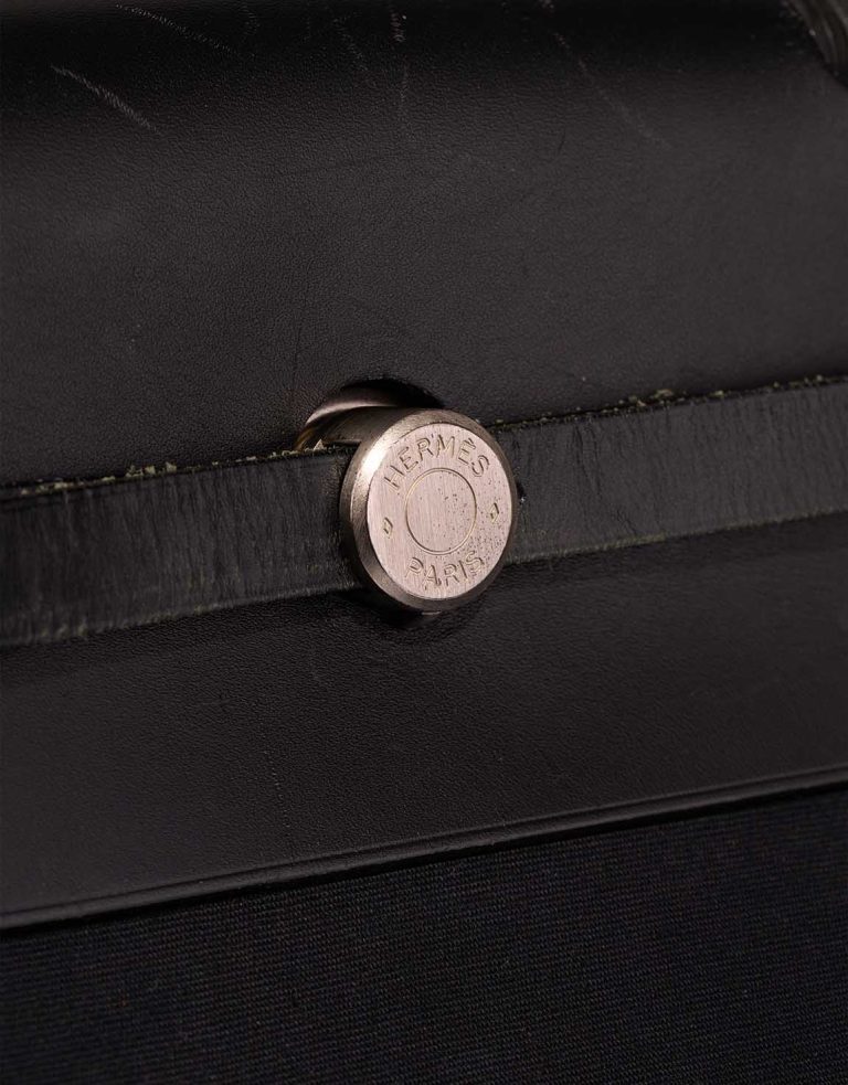 Hermès Herbag 50 Toile / Vache Hunter Black Closing System | Sell your designer bag