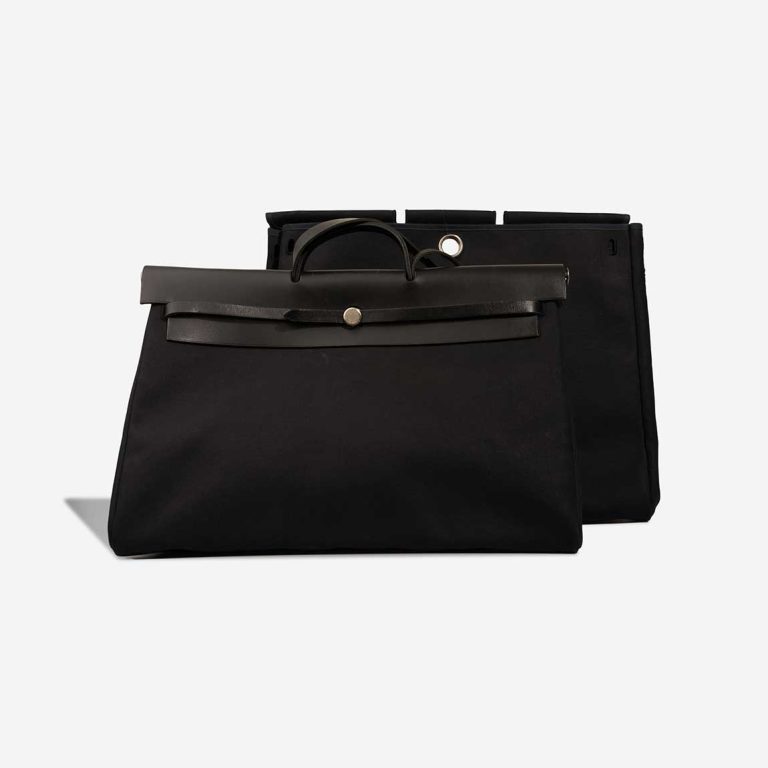 Hermès Herbag 50 Toile / Vache Hunter Black Signs of wear | Sell your designer bag