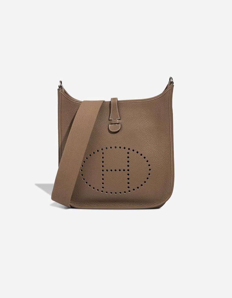 Hermès Evelyne 29 Taurillon Clémence Étoupe Front | Sell your designer bag