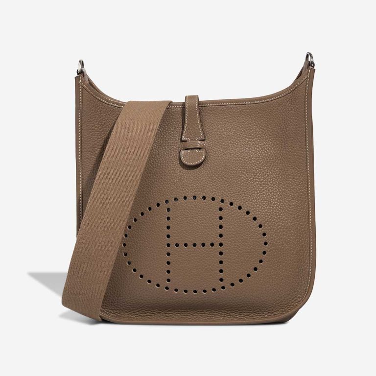 Hermès Evelyne 29 Taurillon Clémence Étoupe Front | Sell your designer bag