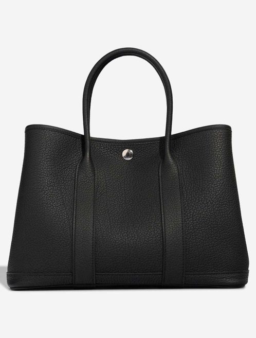 Hermès Garden Party 30 Veau Négonda Black Front | Sell your designer bag