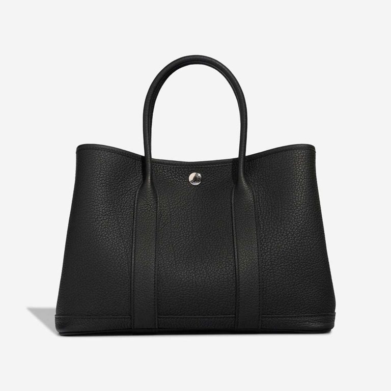 Hermès Garden Party 30 Veau Négonda Black Front | Sell your designer bag