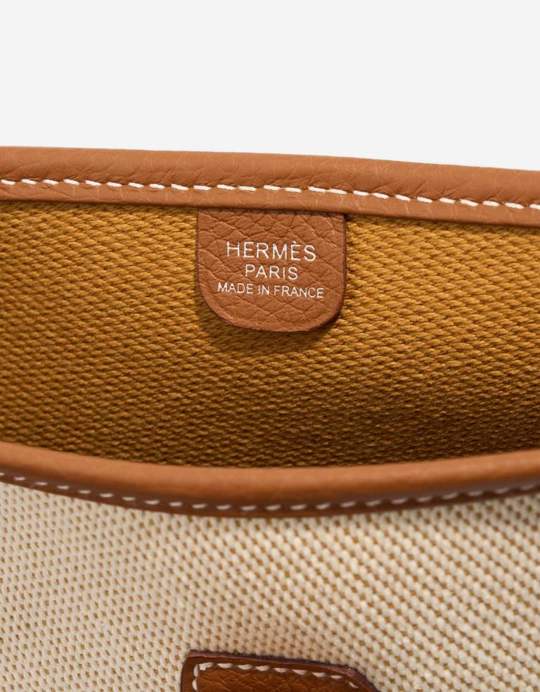Hermès Evelyne 29 Taurillon Clémence / Toile Écru / Desert / Gold Logo | Sell your designer bag