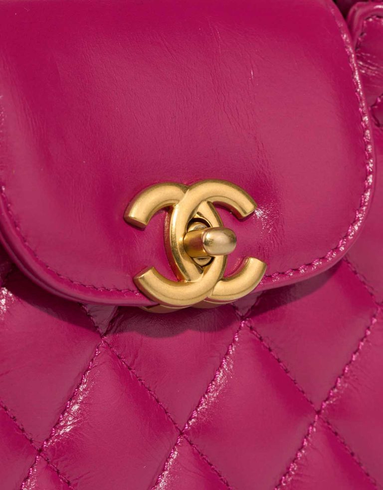 Chanel Kelly Medium Crinkled Calf Pink Closing System | Sell your designer bag