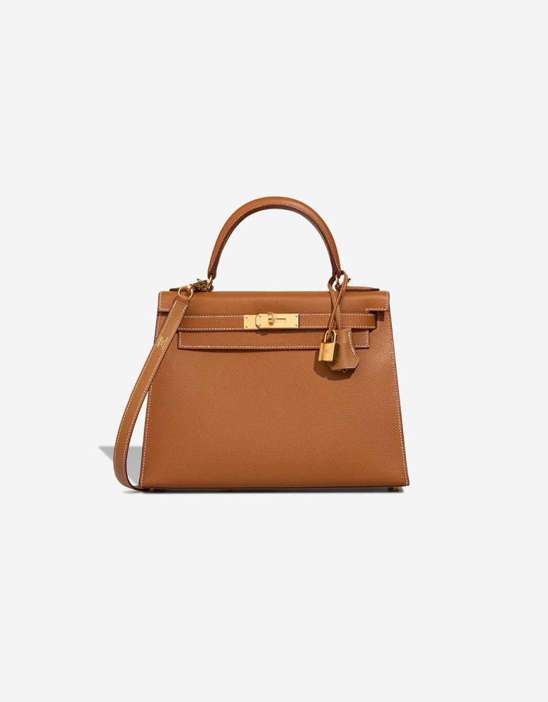 Hermès Kelly 28 Epsom Gold Front | Sell your designer bag