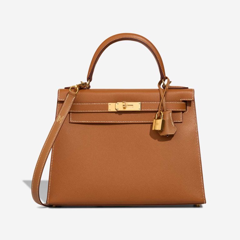 Hermès Kelly 28 Epsom Gold Front | Sell your designer bag