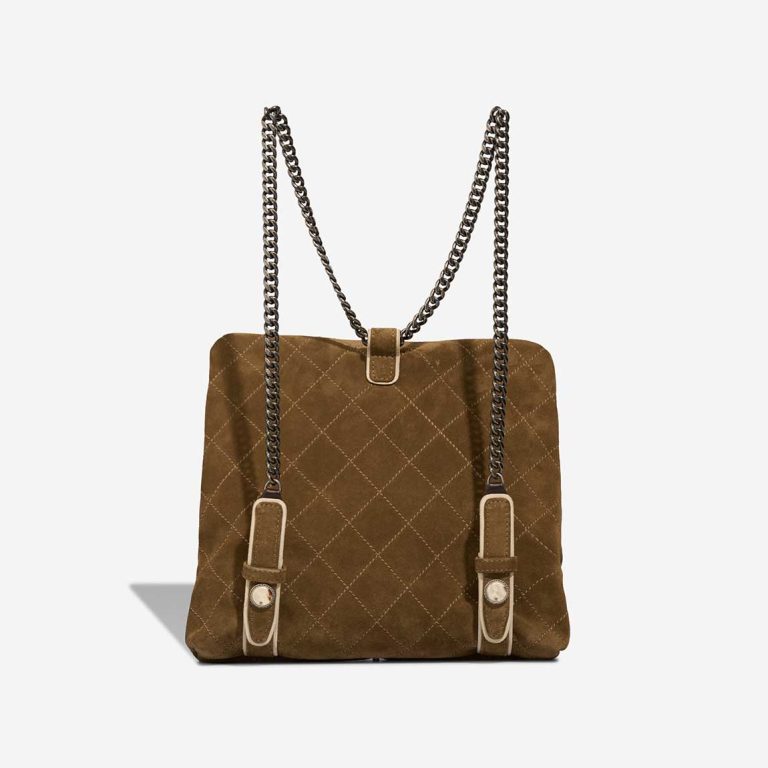 Chanel Backpack Medium Suede Brown | Sell your designer bag