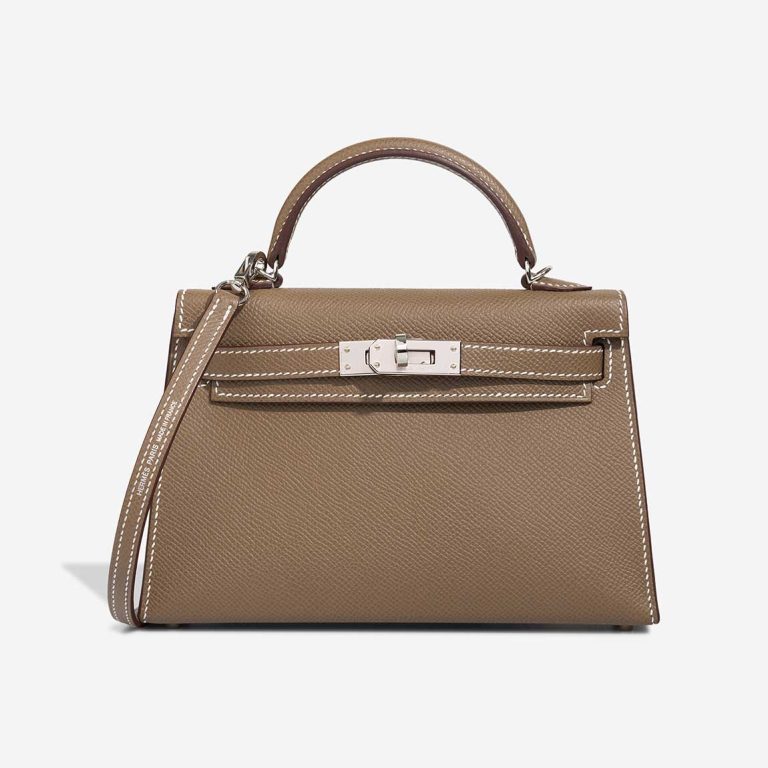 Hermès Kelly Mini Epsom Étoupe Front | Sell your designer bag