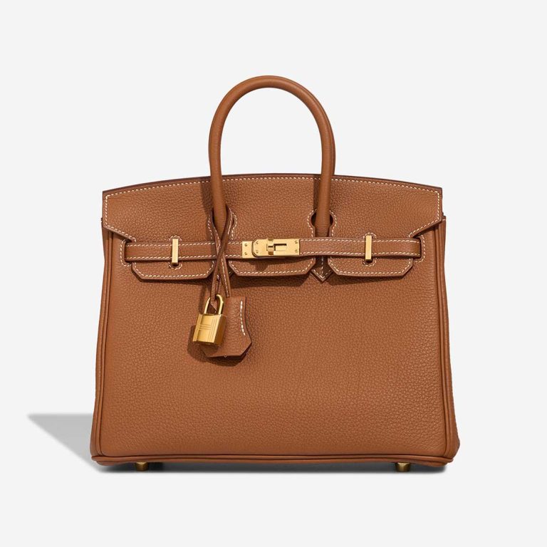 Hermès Birkin 25 Togo Gold Front | Sell your designer bag