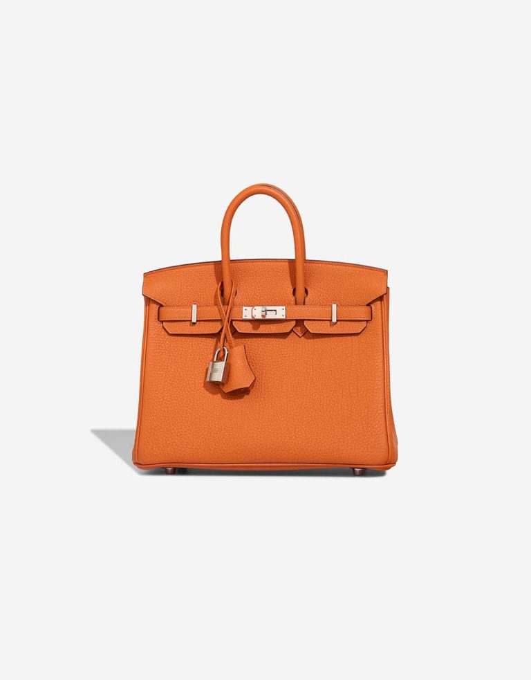 Hermès Birkin 25 Togo Orange Front | Sell your designer bag