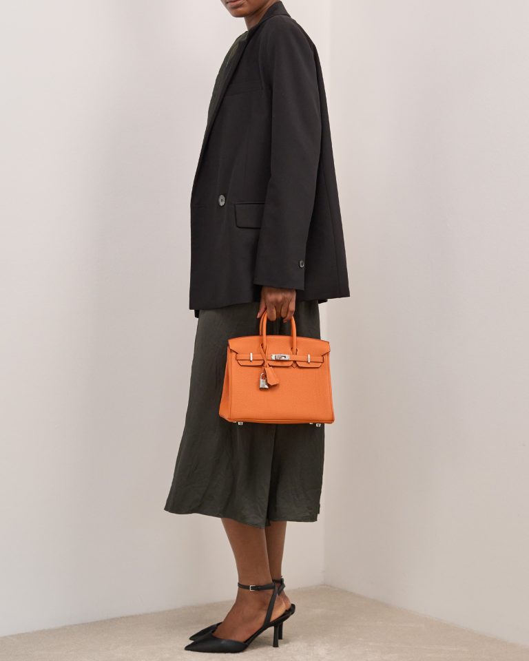 Hermès Birkin 25 Togo Orange Front | Sell your designer bag