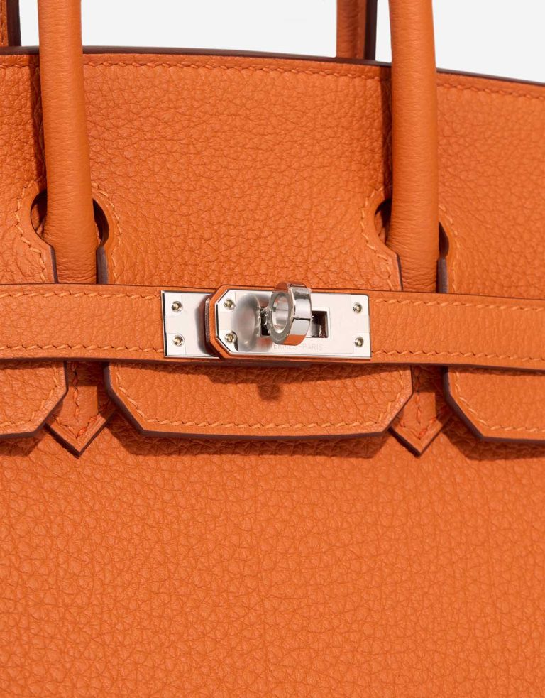 Hermès Birkin 25 Togo Orange Closing System | Sell your designer bag