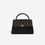 Chanel Timeless Handle Medium Lamb Black Front | Sell your designer bag