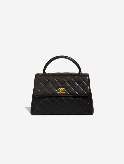 Chanel Timeless Handle Medium Lamb Black Front | Sell your designer bag