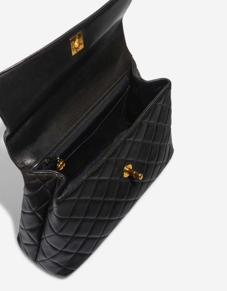 Chanel Timeless Handle Medium Lamb Black Inside | Sell your designer bag
