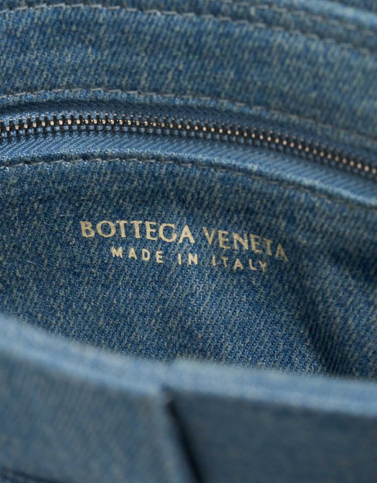 Bottega Veneta Cassette Denim Blue Logo | Sell your designer bag