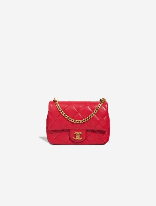Chanel Timeless Mini Rectangular Lamb Red Front | Sell your designer bag