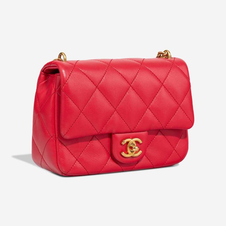 Chanel Timeless Mini Rectangular Lamb Red | Sell your designer bag