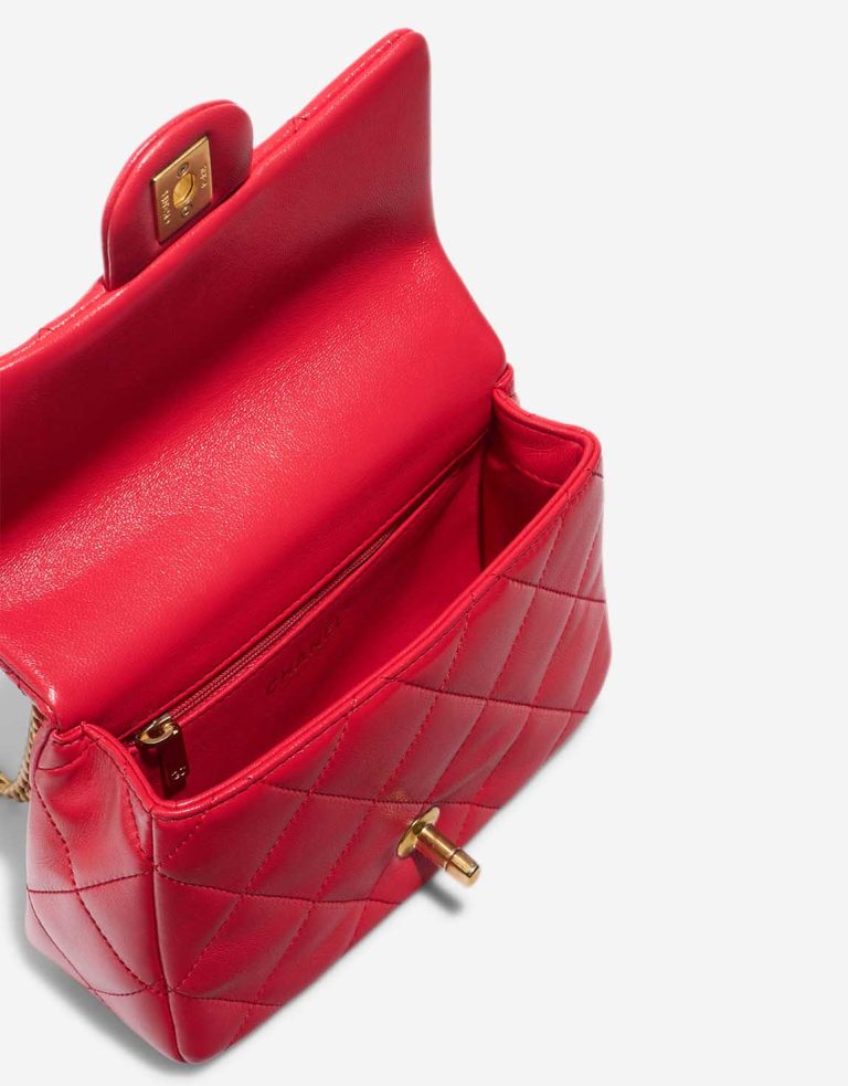 Chanel Timeless Mini Rectangular Lamb Red Inside | Sell your designer bag