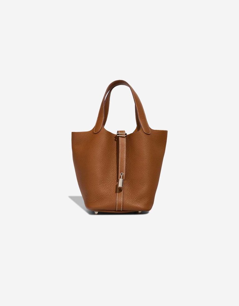 Hermès Picotin 18 Clémence Gold Front | Sell your designer bag