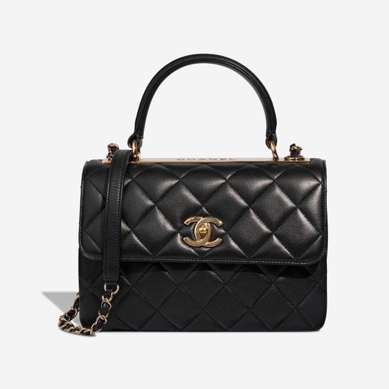 Chanel Trendy CC Medium Lamb Black Front | Sell your designer bag