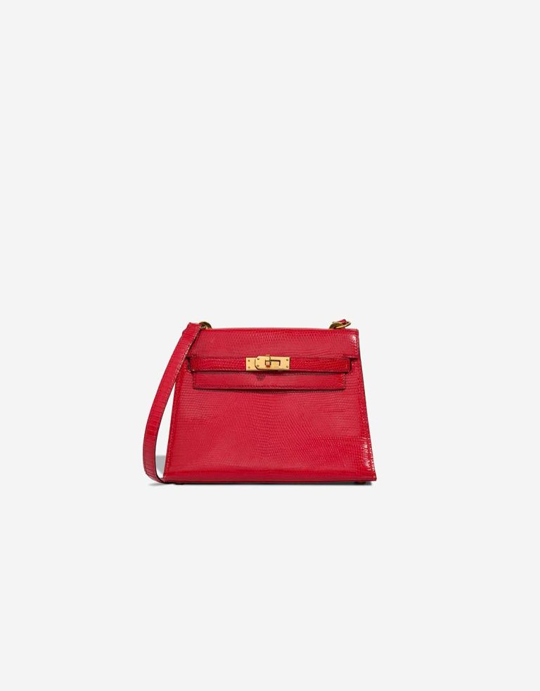 Hermès Kelly Mini Lizard Rouge Vif Front | Sell your designer bag