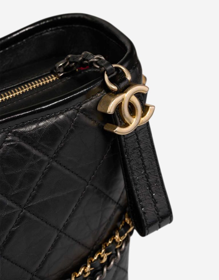 Chanel Gabrielle Large Aged Calf Black Closing System | Sell your designer bag