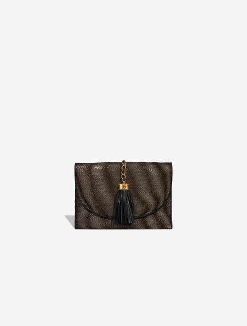 Chanel Wallet On Chain Lamb / Canvas Gold / Black Front | Sell your designer bag