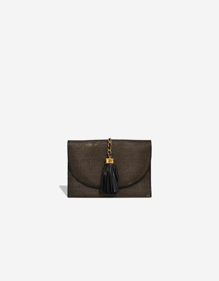 Chanel Wallet On Chain Lamb / Canvas Gold / Black Front | Sell your designer bag