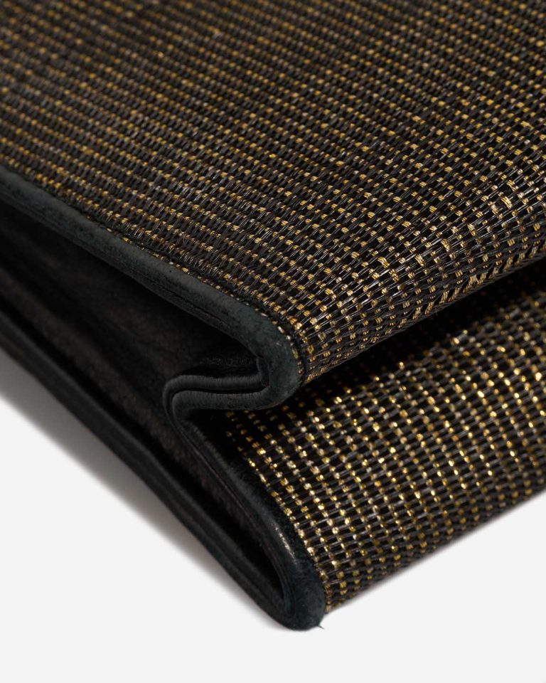 Chanel Wallet On Chain Lamb / Canvas Gold / Black Signs of wear | Sell your designer bag