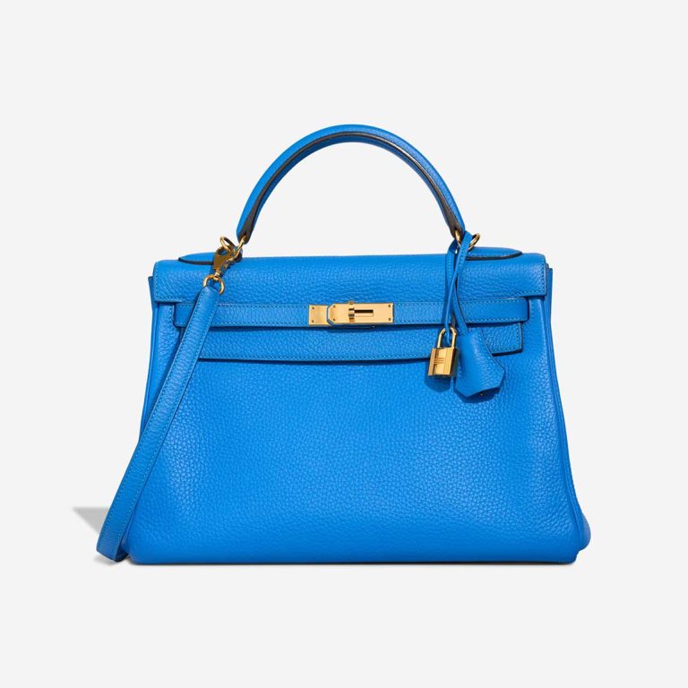 Hermès Kelly 32 Togo Bleu Zanzibar Front | Sell your designer bag
