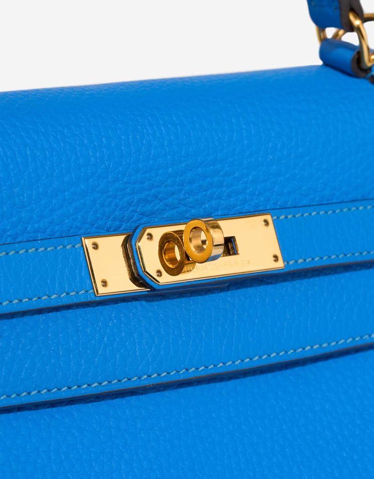 Hermès Kelly 32 Togo Bleu Zanzibar Closing System | Sell your designer bag