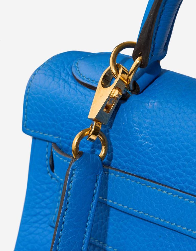 Hermès Kelly 32 Togo Bleu Zanzibar Signs of wear | Sell your designer bag