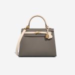 Hermès Kelly HSS 25 Epsom Gris Asphalte / Craie Front | Sell your designer bag