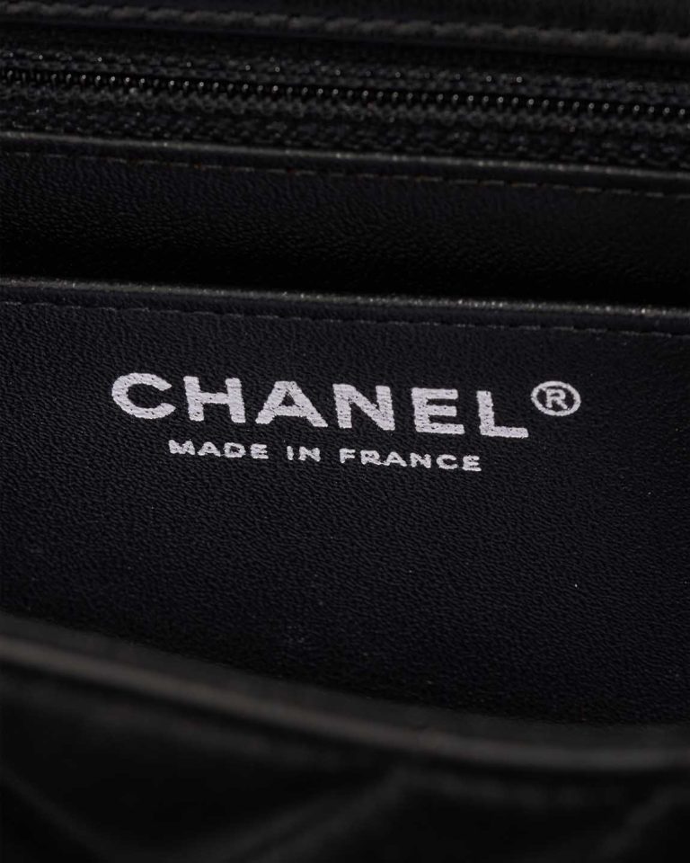 Chanel Timeless Mini Square Lamb Black Logo | Sell your designer bag