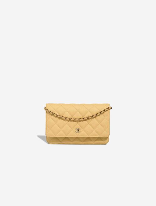Chanel Wallet On Chain Caviar Yellow Front | Sell your designer bag