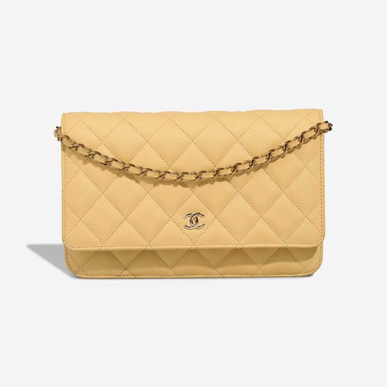 Chanel Wallet On Chain Caviar Yellow Front | Sell your designer bag