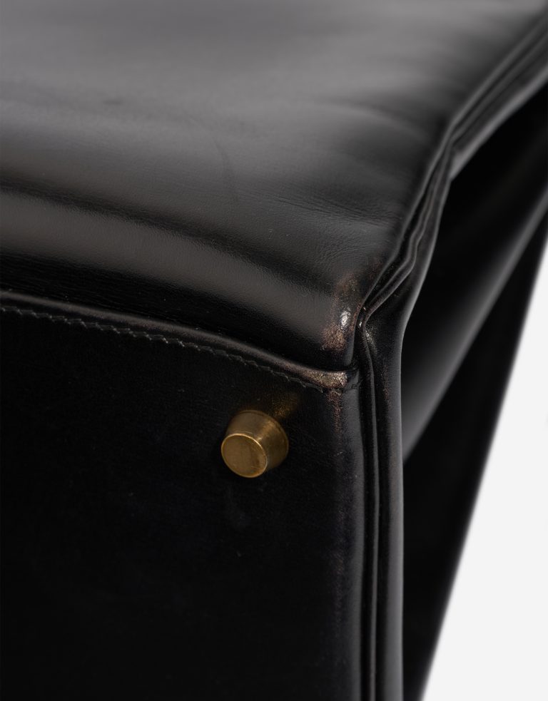 Hermès Kelly 35 Box Calf Black Signs of wear | Sell your designer bag