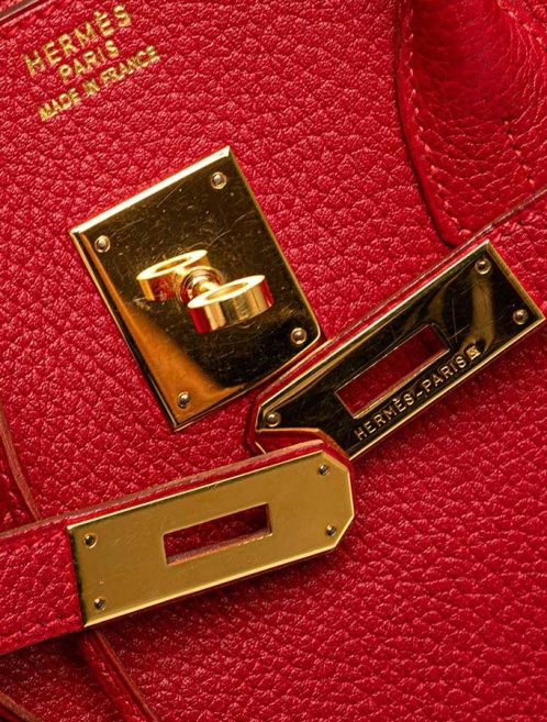 Hermès Birkin 35 Togo Rouge Casaque Closing System | Sell your designer bag