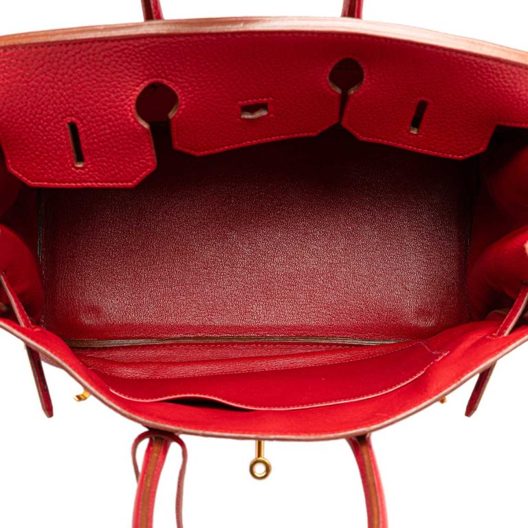 Hermès Birkin 35 Togo Rouge Casaque Inside | Sell your designer bag