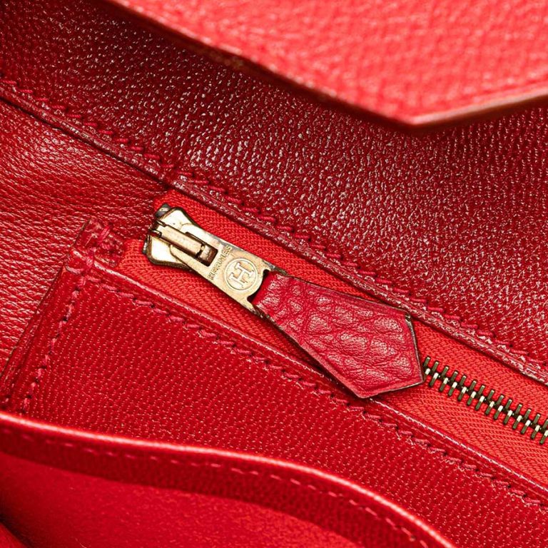 Hermès Birkin 35 Togo Rouge Casaque Signs of wear | Sell your designer bag