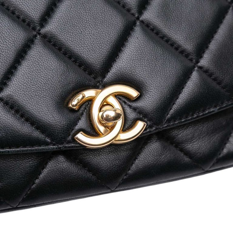 Chanel Timeless Medium Square Lamb Black Front | Sell your designer bag