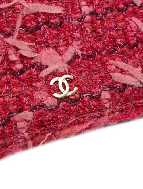 Chanel Wallet On Chain Tweed Pink / Red Closing System | Sell your designer bag