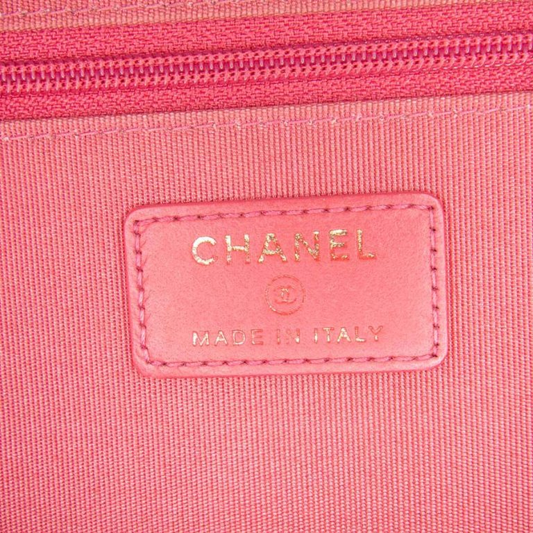 Chanel Wallet On Chain Tweed Pink / Red Logo | Sell your designer bag