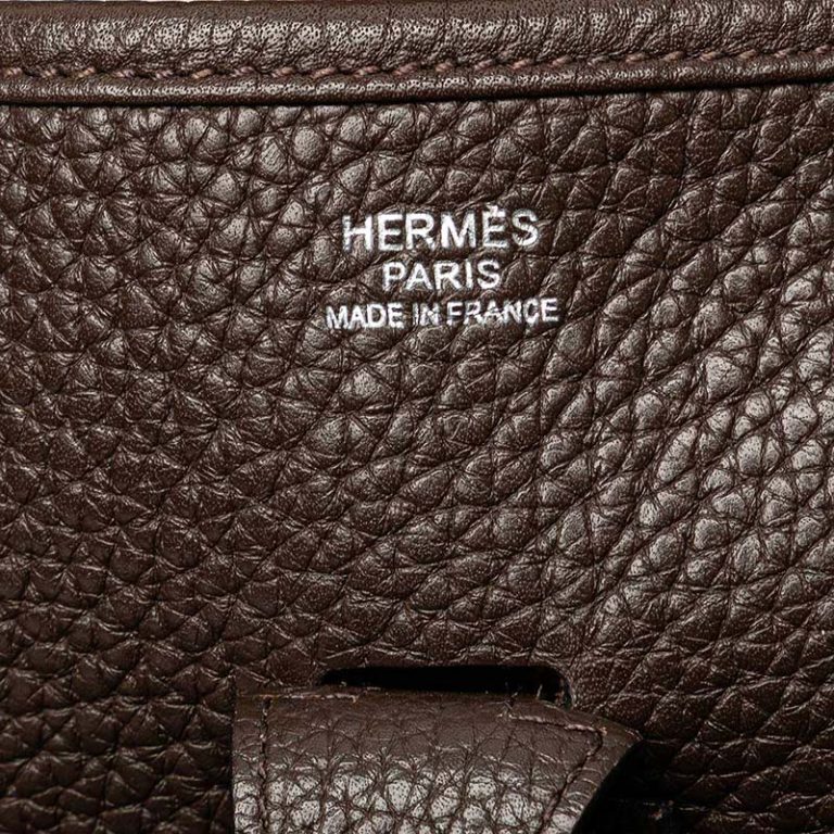 Hermès Evelyne 29 Togo Moka Logo | Sell your designer bag